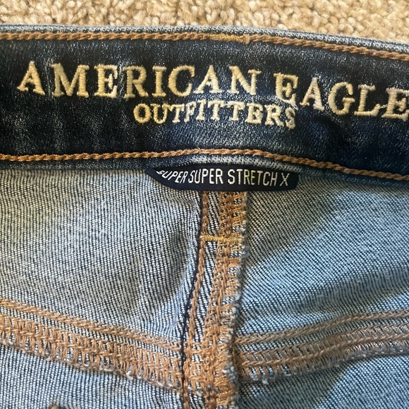 Women's Denim Jeans Size 4 Skinny American Eagle Super Stretch - Picture 11 of 12